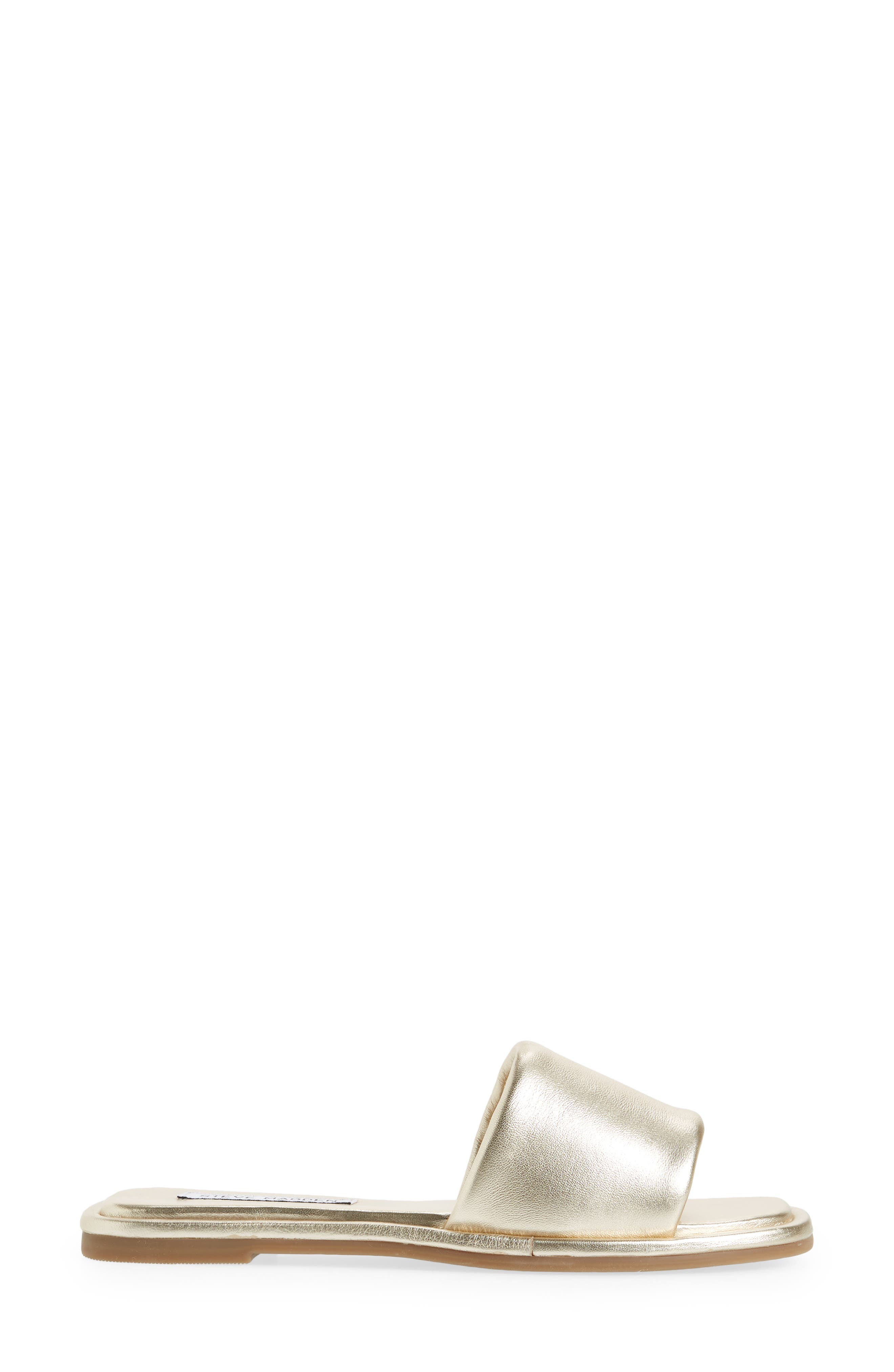 Clyde Slide Sandal, Alternate, color, GOLD LEATHER