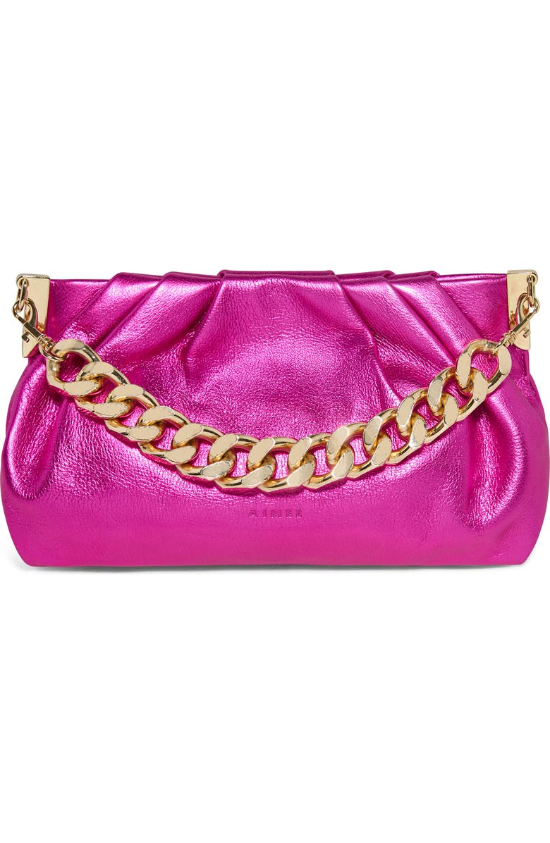 AIMEE Chill Out Frame Clutch, Main, color, Metallic Power Pink
