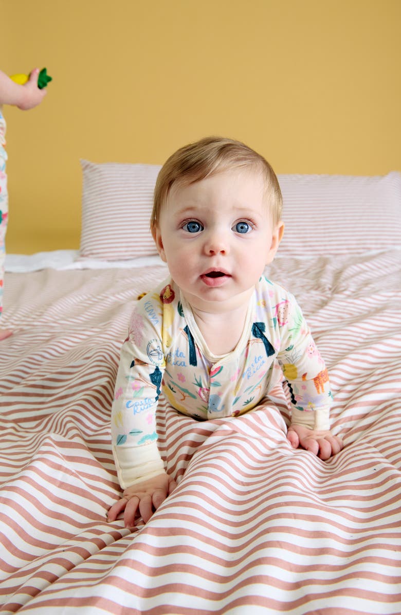 Magnetic Me Wanderlust Travel Print Magnetic Convertible Romper, Alternate, color, 