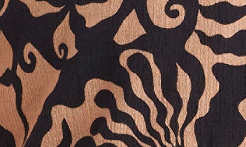 Sanctuary Crinkle Cotton Cover-up Faux Wrap Skort In Black