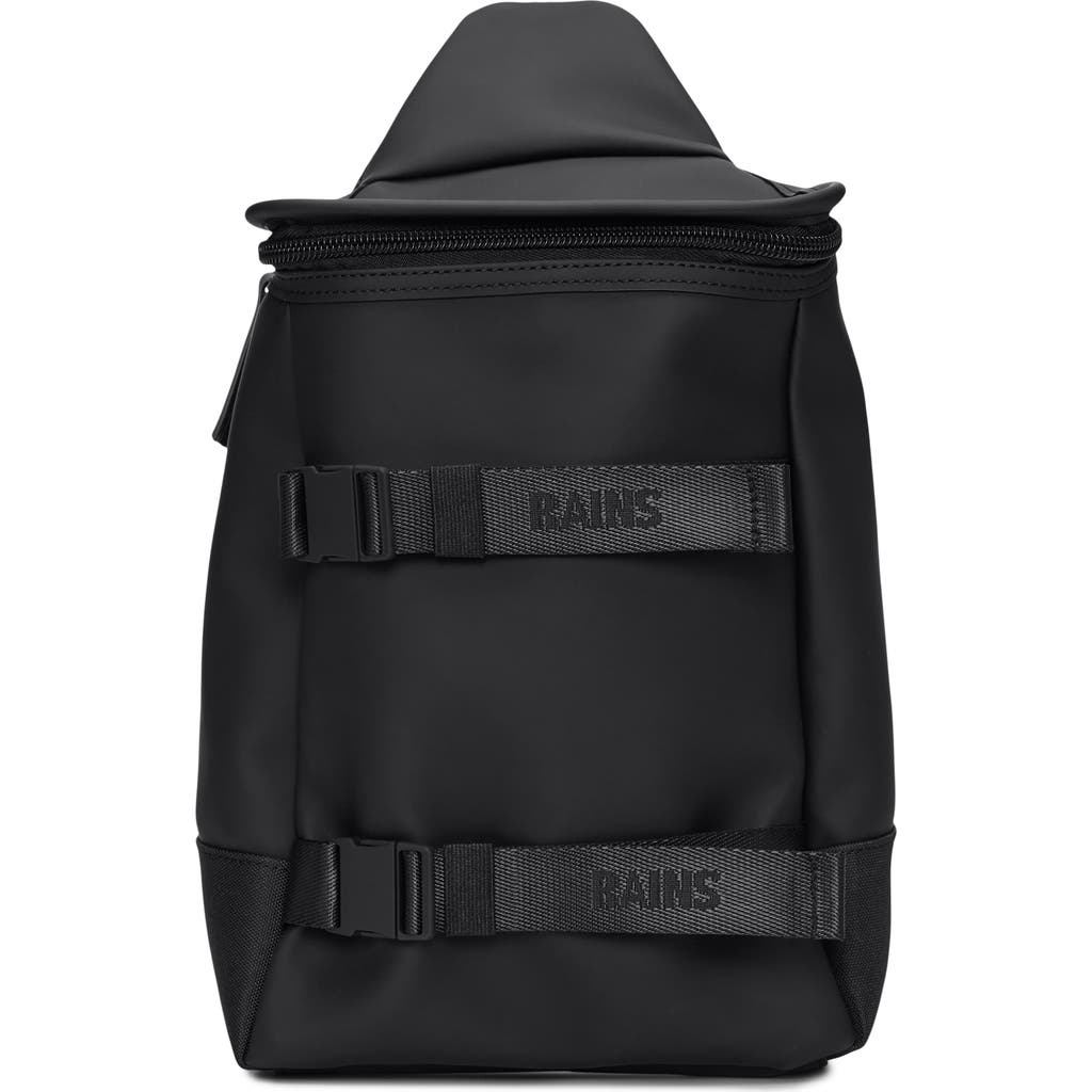 Rains Trail Waterproof Sling Bag In Black