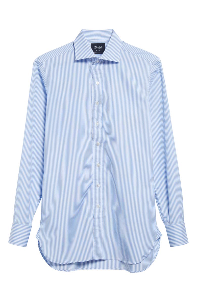 Drake's Bengal Stripe Cotton Button-Up Shirt, Alternate, color, 