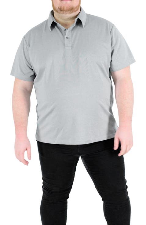 Men's Big and Tall Casual Commuter Tech Polo