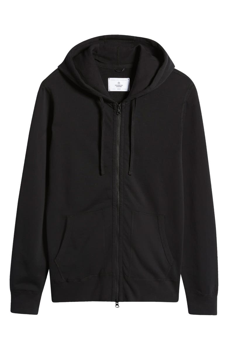 Reigning Champ Zip Hoodie, Alternate, color, Black