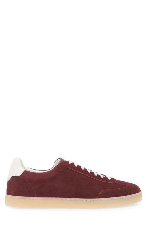 Brunello Cucinelli Low Top Sneaker In Burgundy