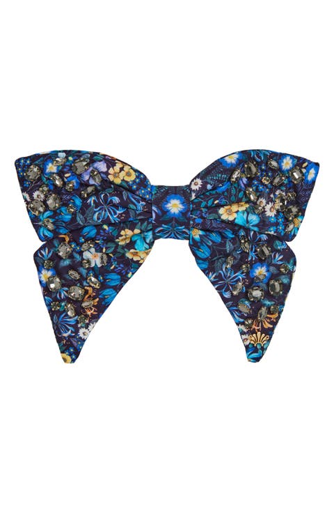 Liberty Crystal Bow Barrette