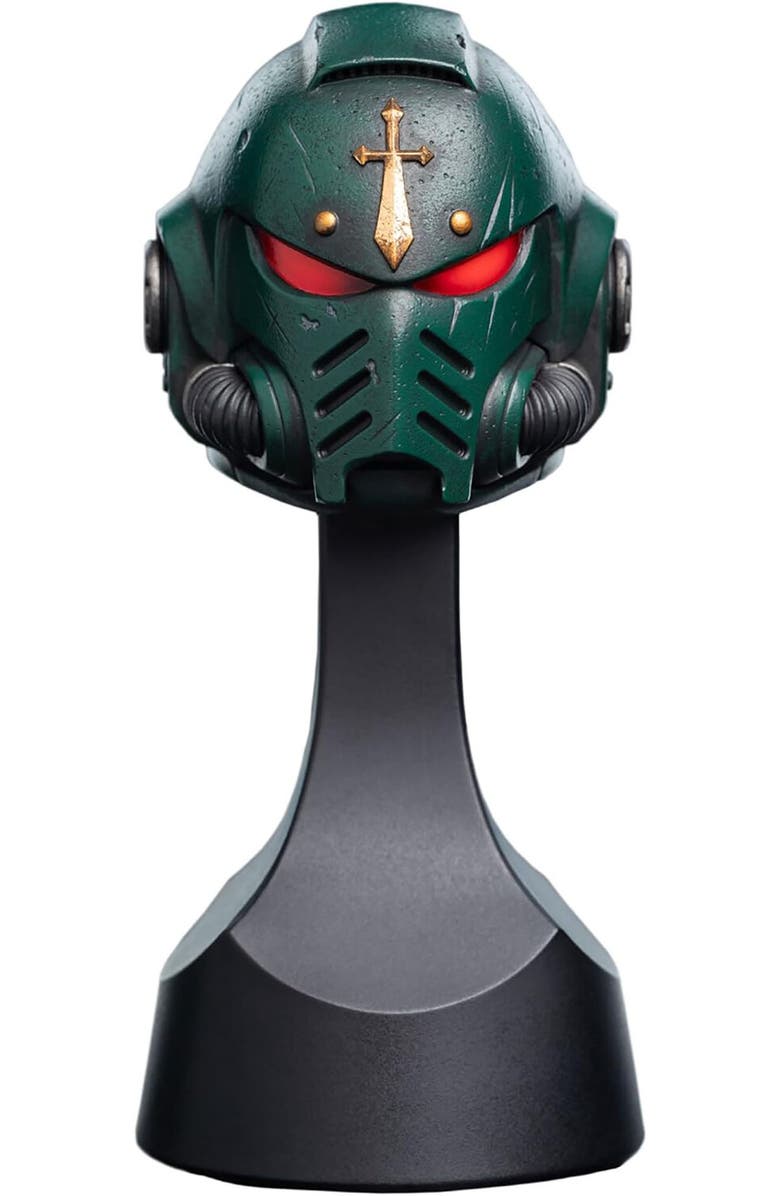 Weta Workshop Warhammer 40,000 Dark Angels Helm Miniature Helmet, Main, color,