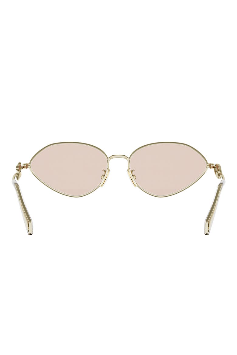 Wired 58mm Almond Sunglasses, Alternate, color, GOLD / BROWN