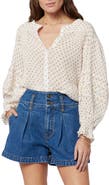 Joie Harlow Textured Cotton Button-Up Blouse