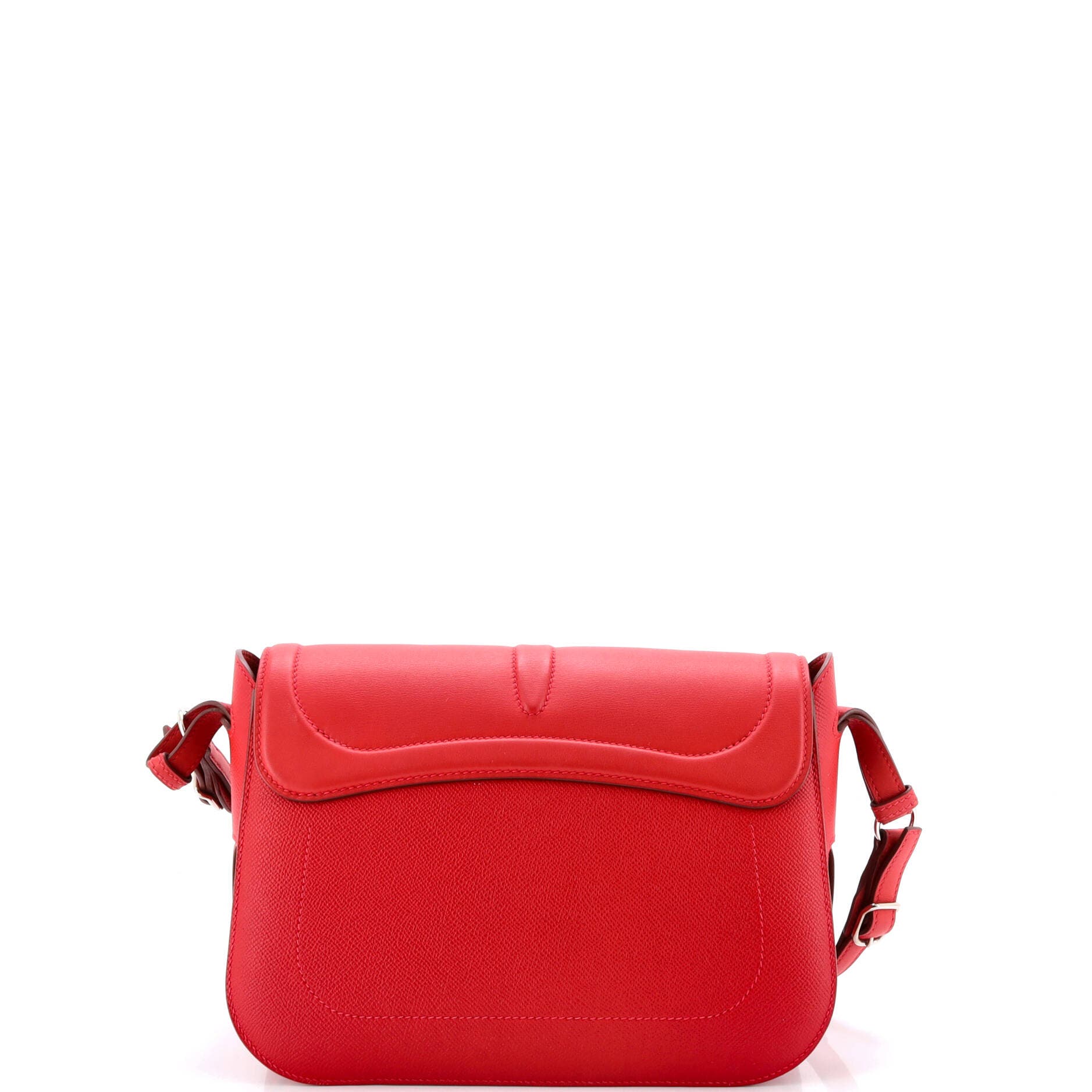 Pre-Owned Hermes Harnais Shoulder Bag Epsom and Swift, Alternate, color, Rouge Casaque
