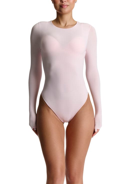 トップス pois warm sheer bodysuit pink OW Collection | CLARA