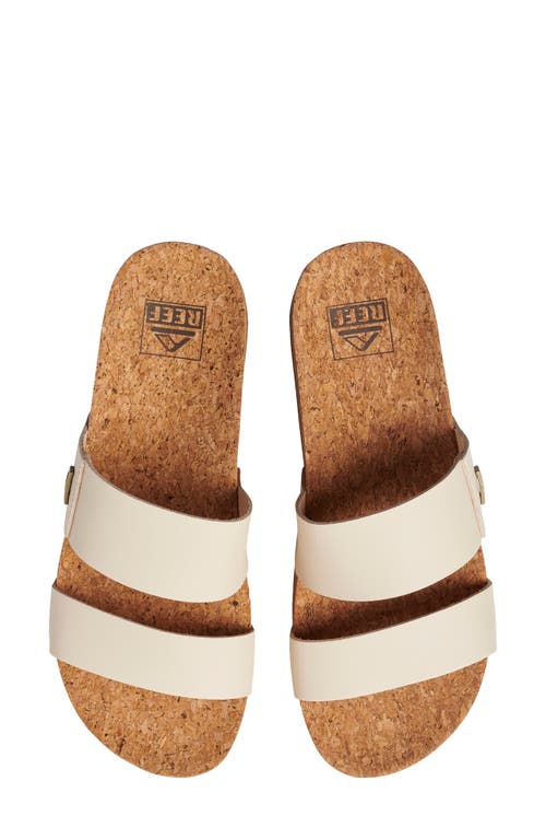 Reef Cushion Vista Higher Platform Slide Sandal In Vintage Tan