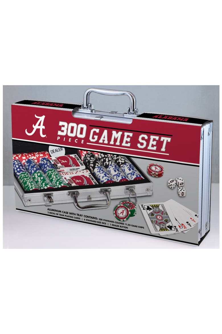 Alabama Crimson Tide 300 Piece Poker Set, Main, color, Multicolor