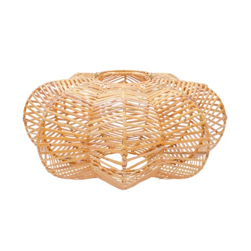 The Artisan & Company Carambola Rattan Pendant Light In Natural