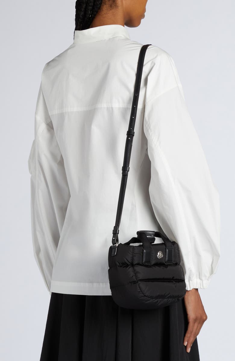 Moncler Micro Caradoc Puffer Crossbody Tote, Alternate, color,