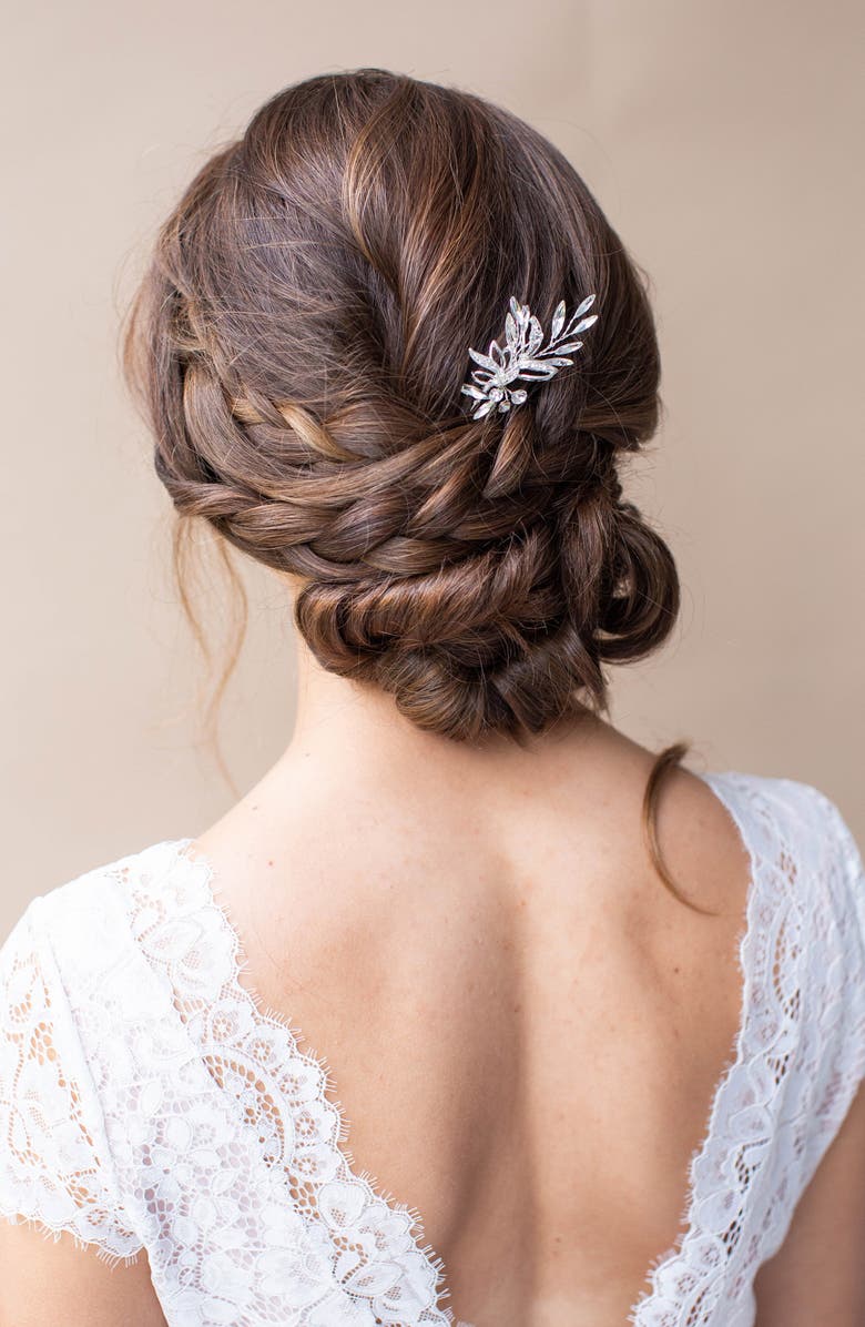 Brides & Hairpins Raiza Hair Pin, Alternate, color, Silver