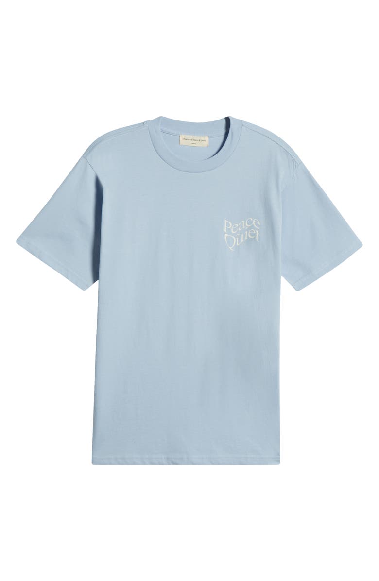 Museum of Peace & Quiet Wordmark Cotton Graphic T-Shirt, Alternate, color, Baby Blue
