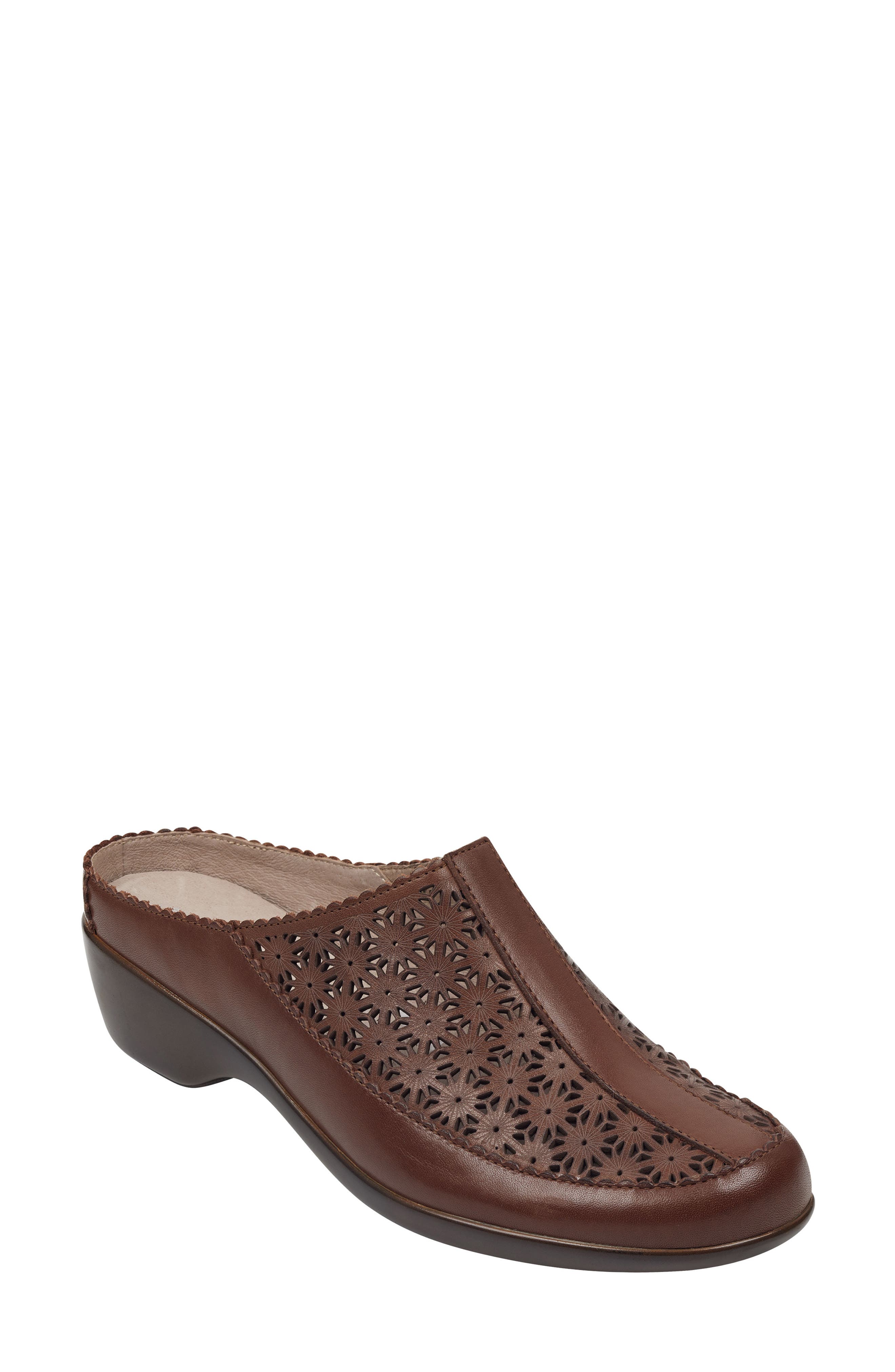 Dusk Clog, Main, color, DARK TAN LEATHER