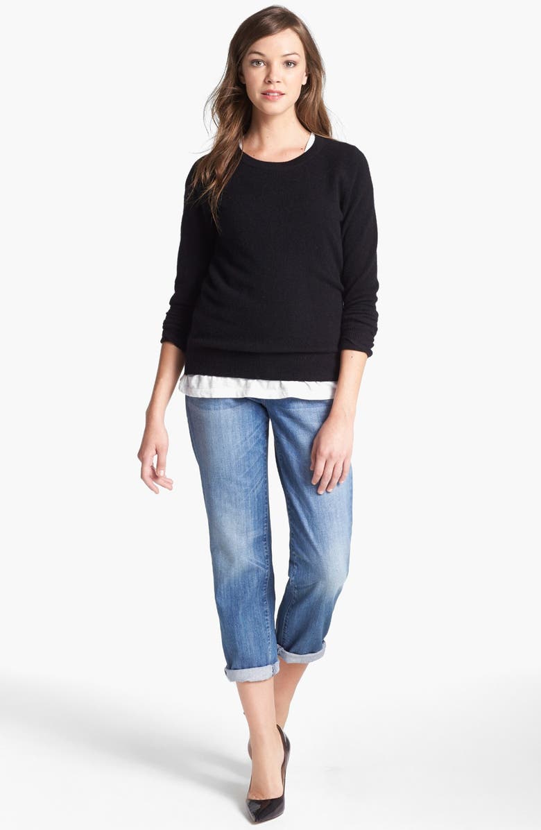 Halogen<sup>®</sup> Long Sleeve Crewneck Cashmere Sweater, Main, color, 