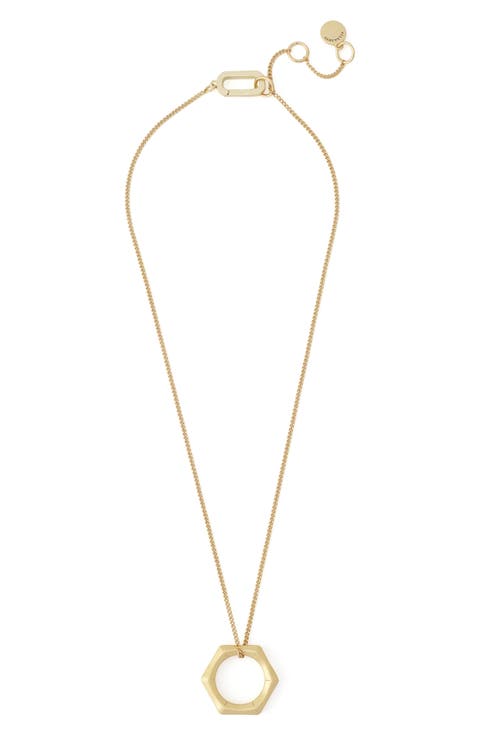 Bamboo Texture Pendant Necklace