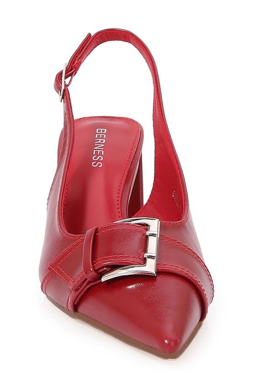 Berness Block Heel Slingback Pump In Burgundy