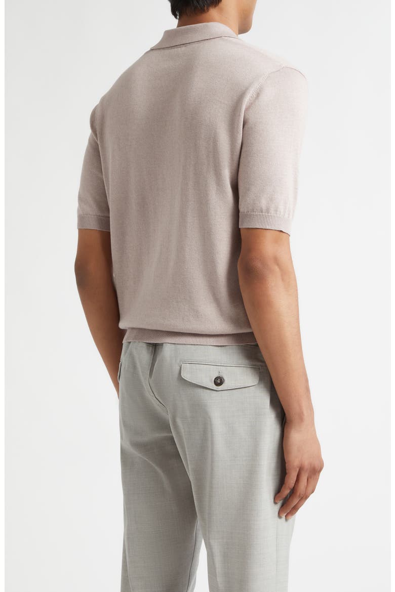 Cotton & Cashmere Polo, Alternate, color, 26 DUSTY PINK