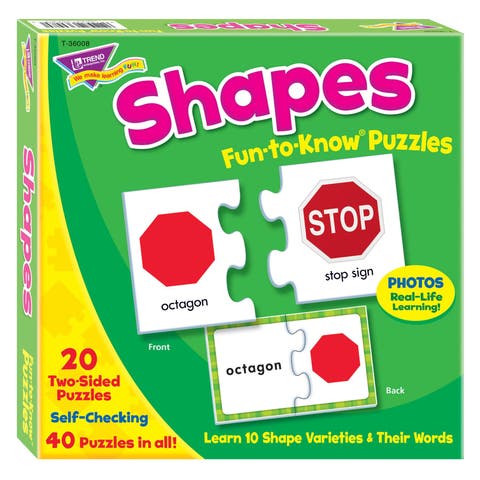, Inc. T36008 Shapes Funtoknow Puzzles, 40