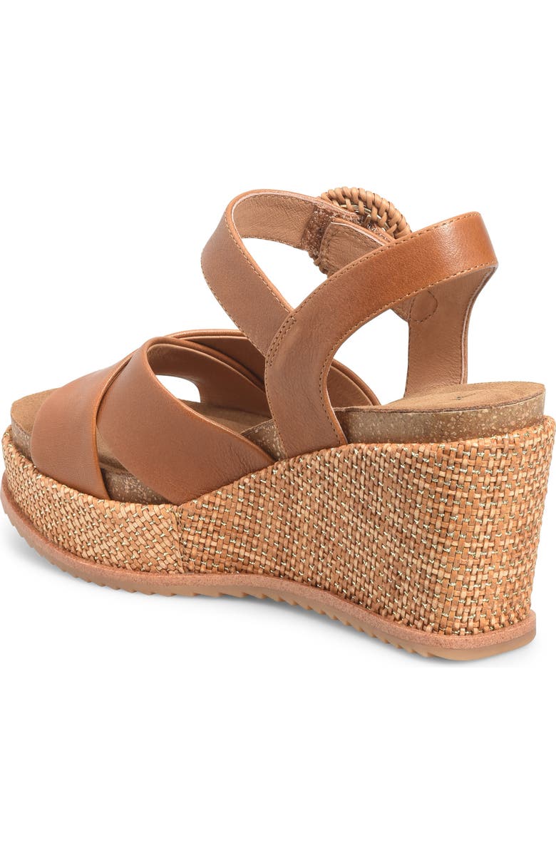 Söfft Dorathy Slingback Platform Wedge Sandal, Alternate, color, Luggage