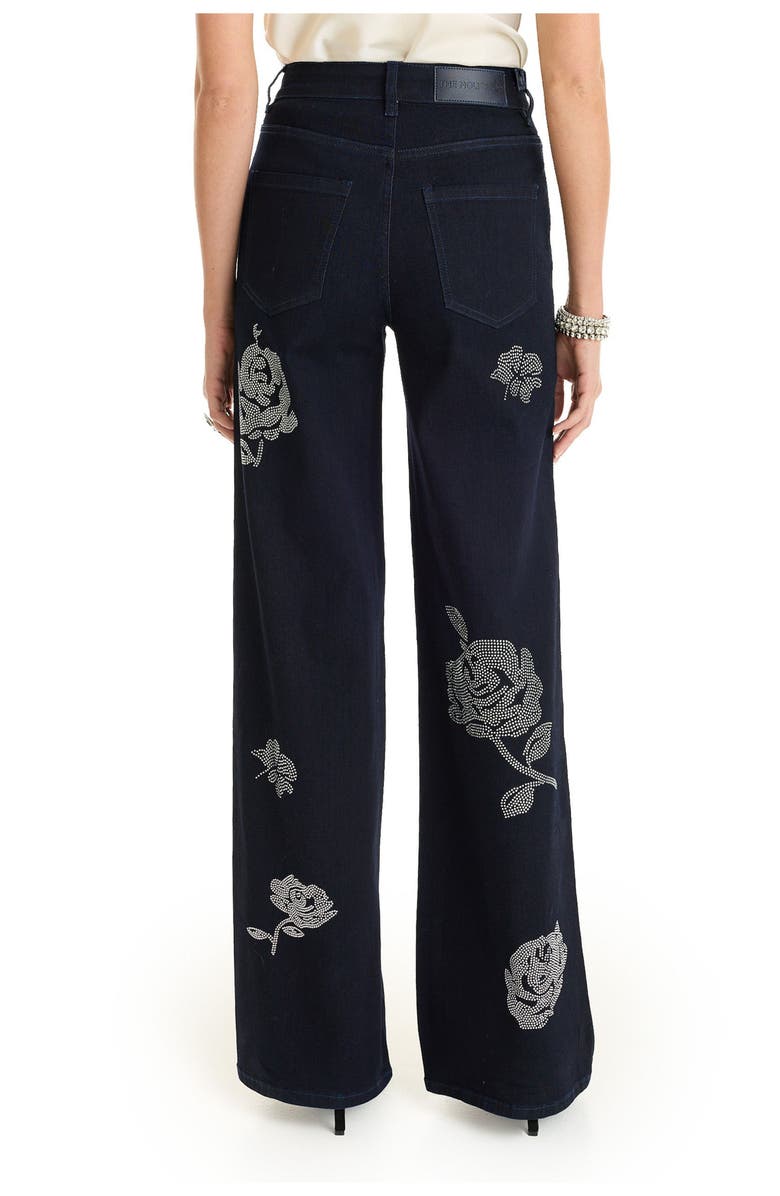 The Noli Shop Kate Crystal Rose Jean, Alternate, color, Indigo