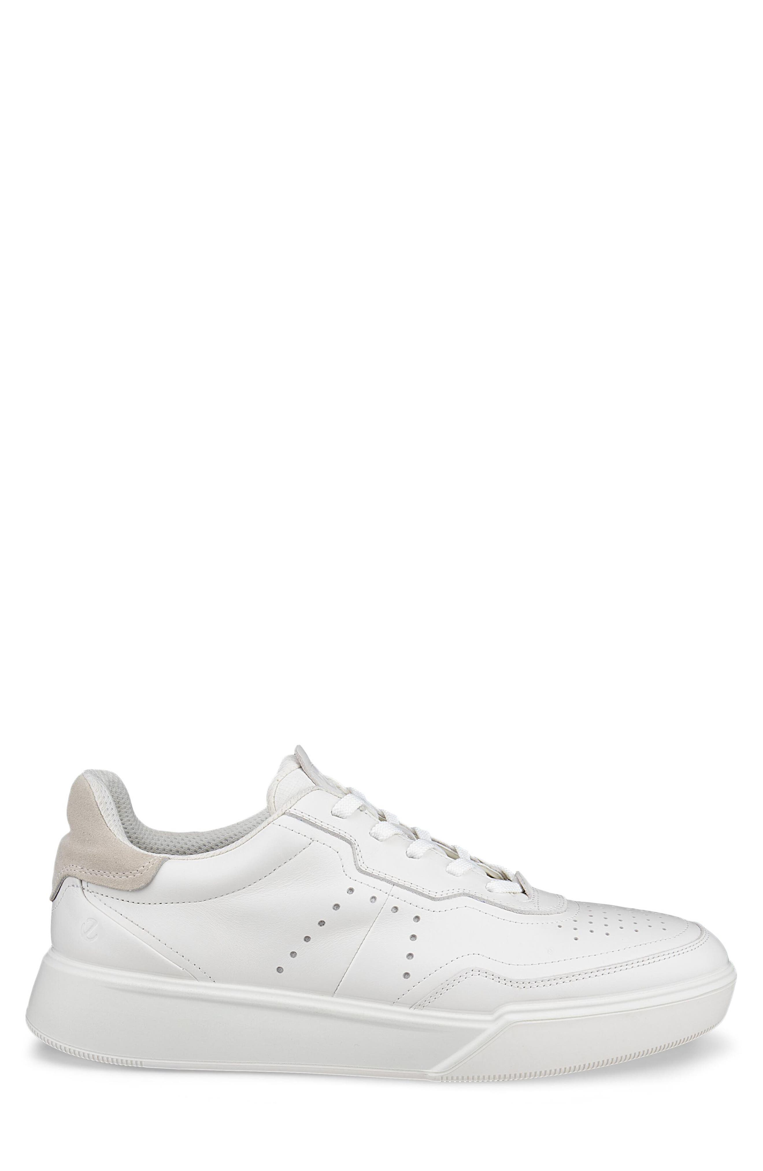 ECCO Street Court Sneaker, Alternate, color, White/ Shadow White