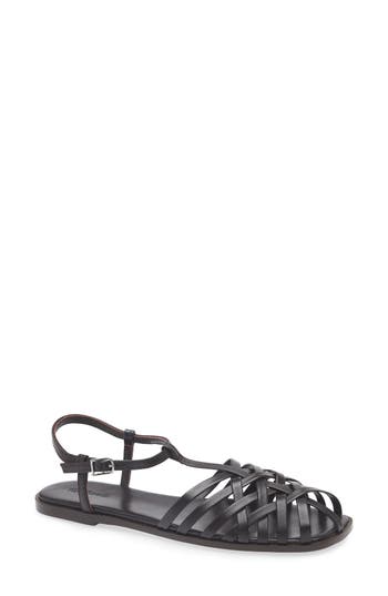 Madewell The Milano Fisherman Sandal In Brown