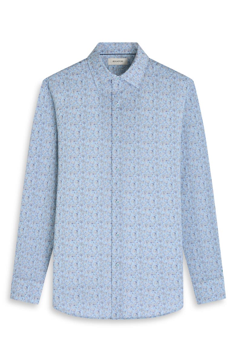 Bugatchi James OoohCotton<sup>®</sup> Floral Button-Up Shirt, Alternate, color, Seafoam