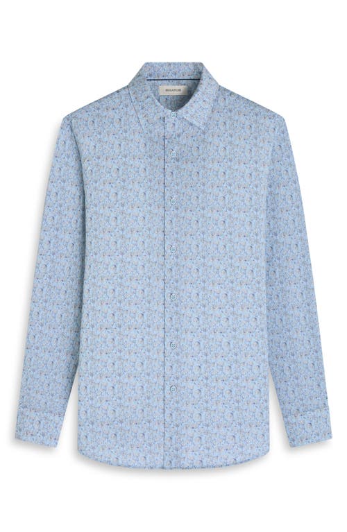 Bugatchi James Ooohcotton® Floral Button-up Shirt In Green