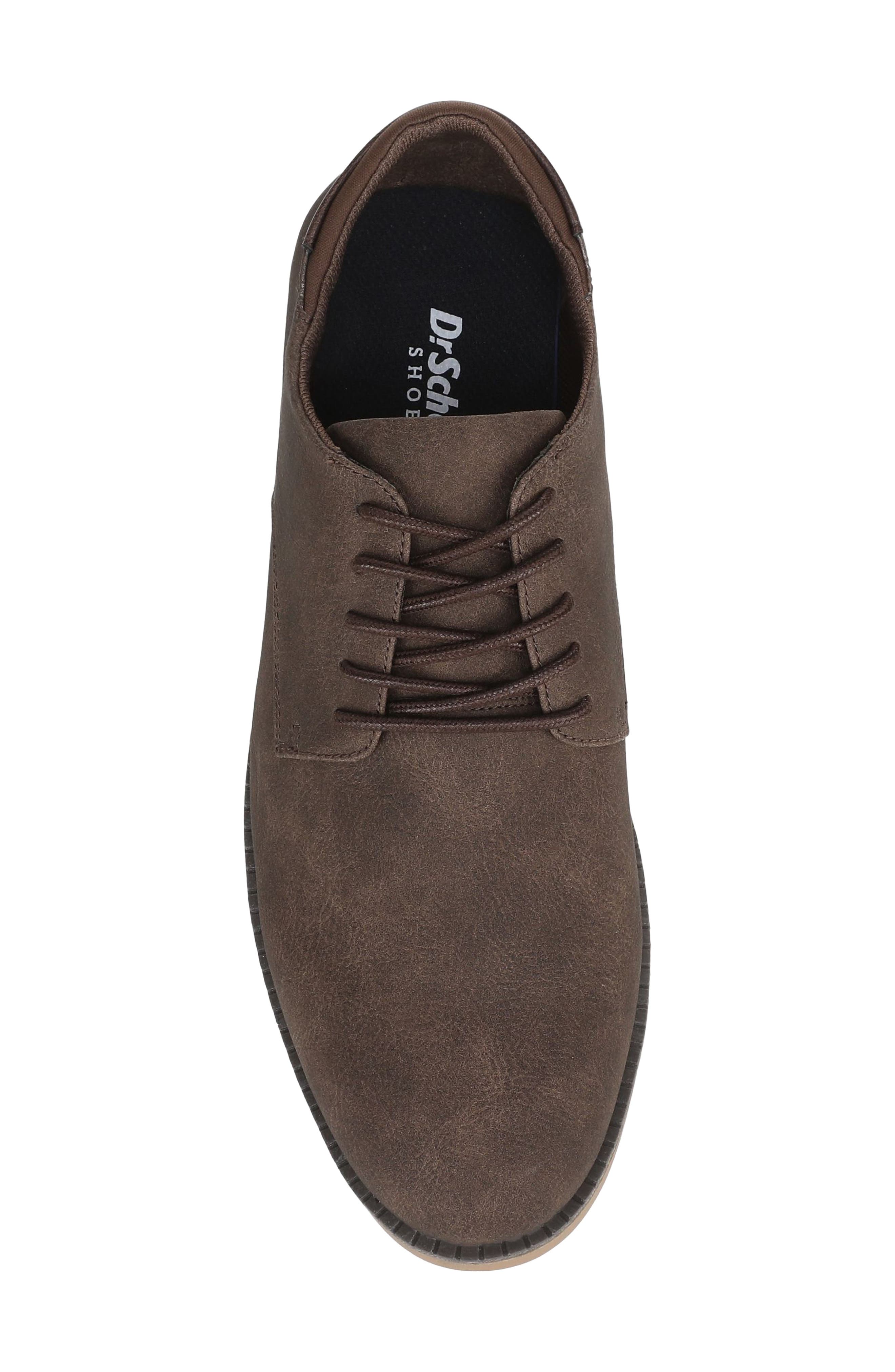 Sync Flex Faux Leather Plain Toe Derby, Alternate, color, BROWN FAUX LEATHER