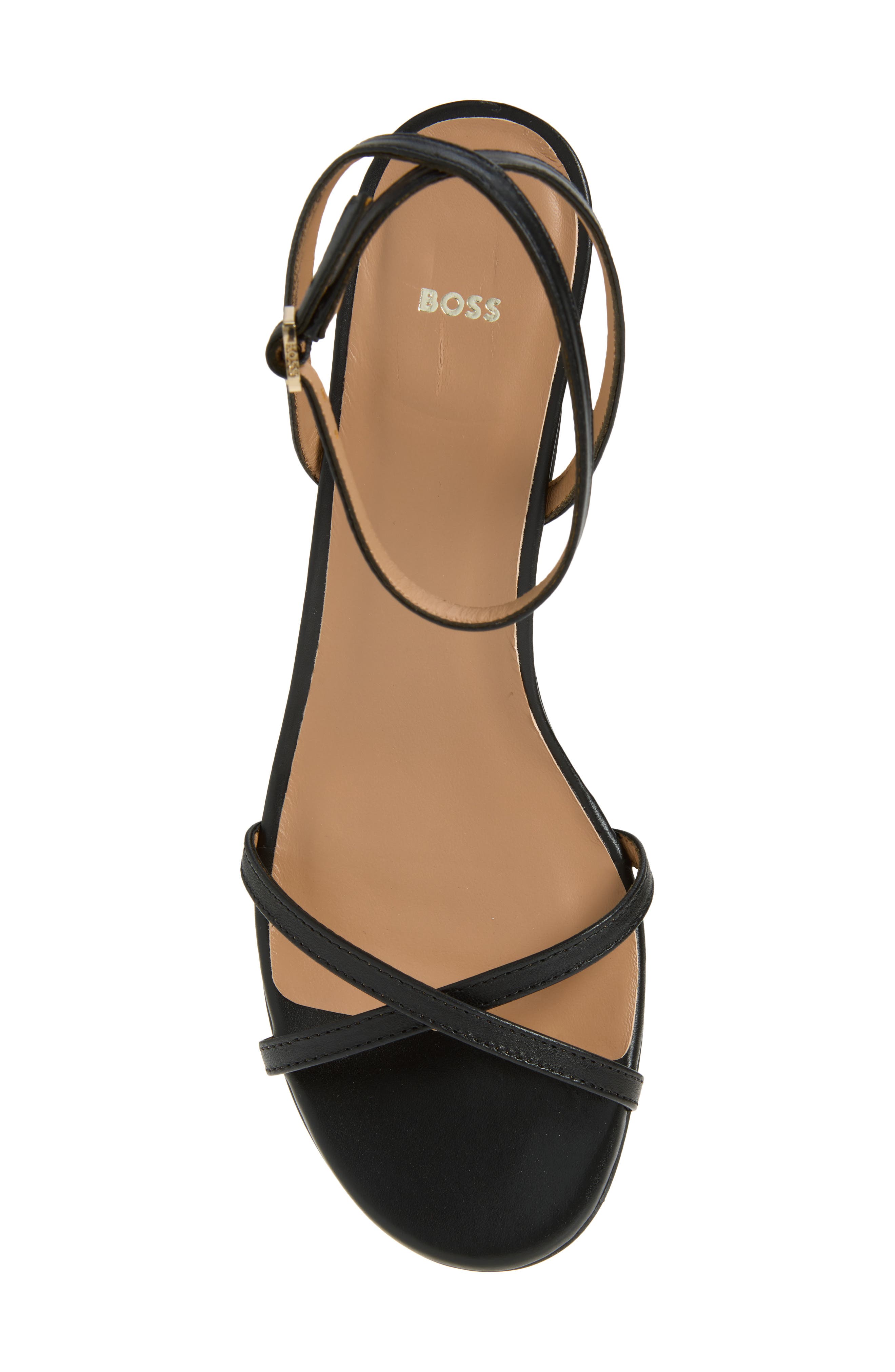 BOSS Cristas Ankle Strap Sandal, Alternate, color, Black