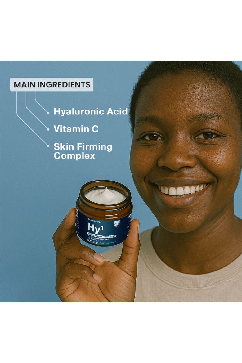 Hydrating Day Moisturiser with 1% Hyaluronic Acid & 1% Vitamin C, Alternate, color, None