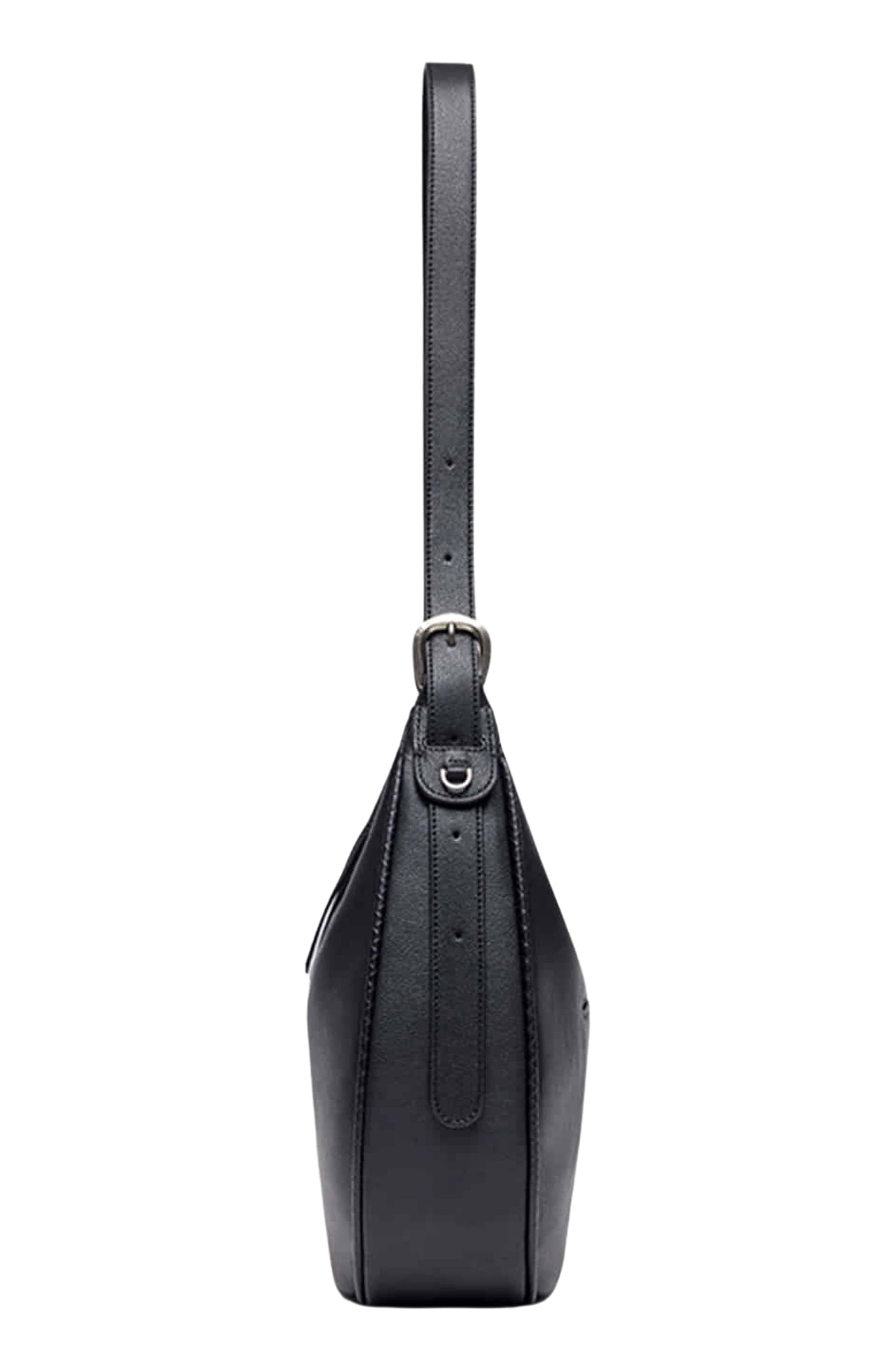 Oryany Lauren Leather Shoulder Bag, Alternate, color, Black