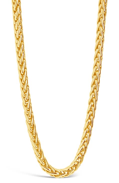 14K Gold Plated Wheat Chain Necklace