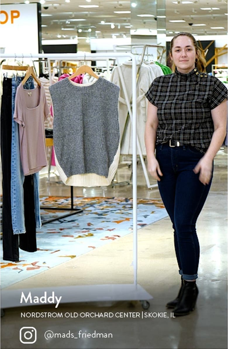 Mixed Stitch Sleeveless Sweater, sales video thumbnail