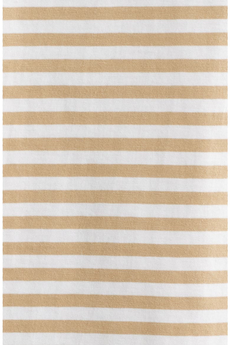 Classic Fit Stripe Cotton Jersey T-Shirt, Alternate, color, VINTAGE KHAKI/ WHITE