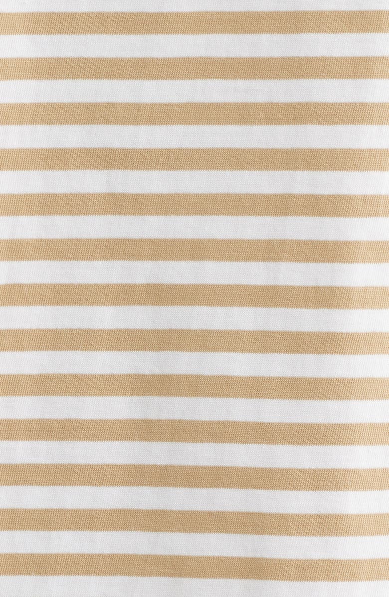Polo Ralph Lauren Classic Fit Stripe Cotton Jersey T-Shirt, Alternate, color, Vintage Khaki/ White