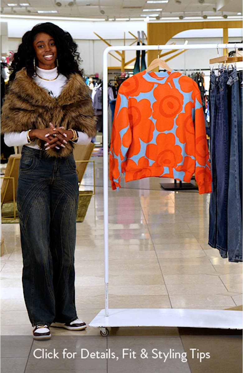 Leiot Unikko Kioski French Terry Sweatshirt, sales video thumbnail