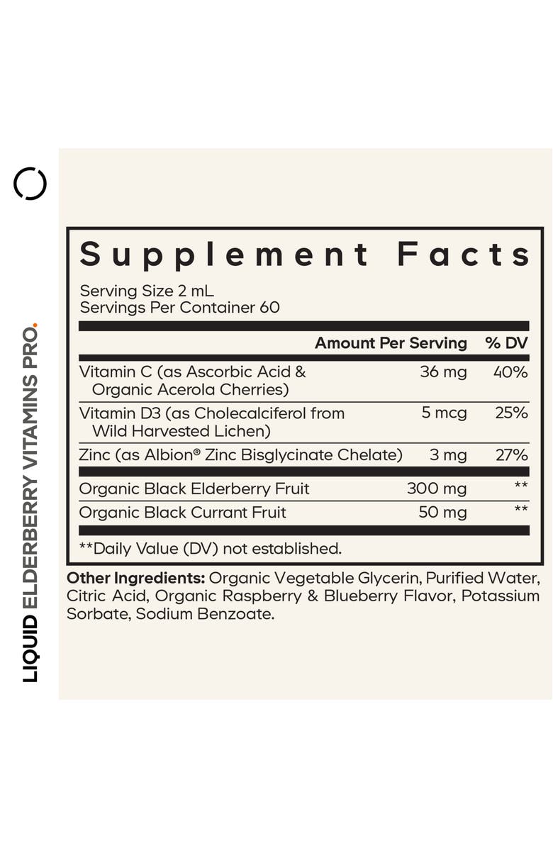 Codeage Black Elderberry Syrup Supplement for Kids 
Adults, Alternate, color, White