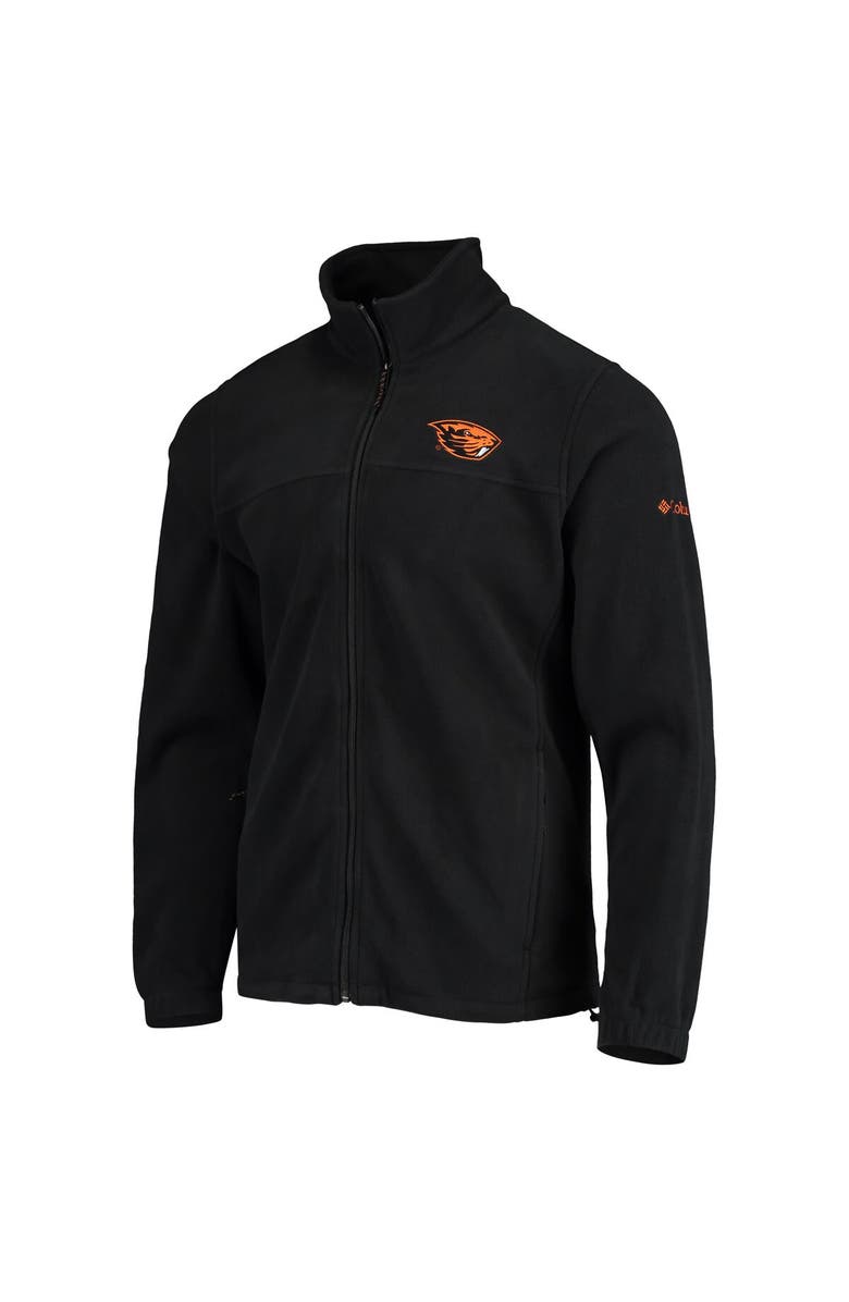 Columbia Men's Columbia Black Oregon State Beavers Flanker III Fleece Team Full-Zip Jacket, Alternate, color, 