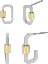 AllSaints Carabiner Set of 2 Earrings