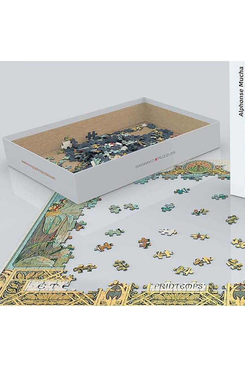 Four Seasons By Alphonse Maria Mucha 1000 Piece Puzzle, Alternate, color, Multicolored