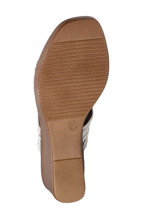 EASY STREET EASY STREET SELVA PLATFORM WEDGE SLIDE SANDAL
