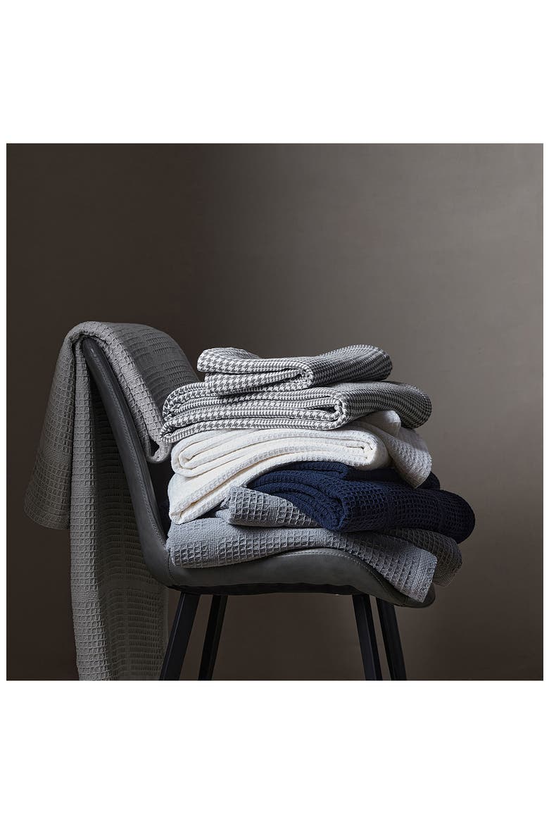 Essentials Waffle Knit Blanket, Alternate, color, WHITE