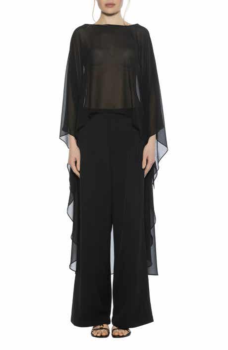 Alexia Admor Junia Cover-Up High-Low Chiffon Top