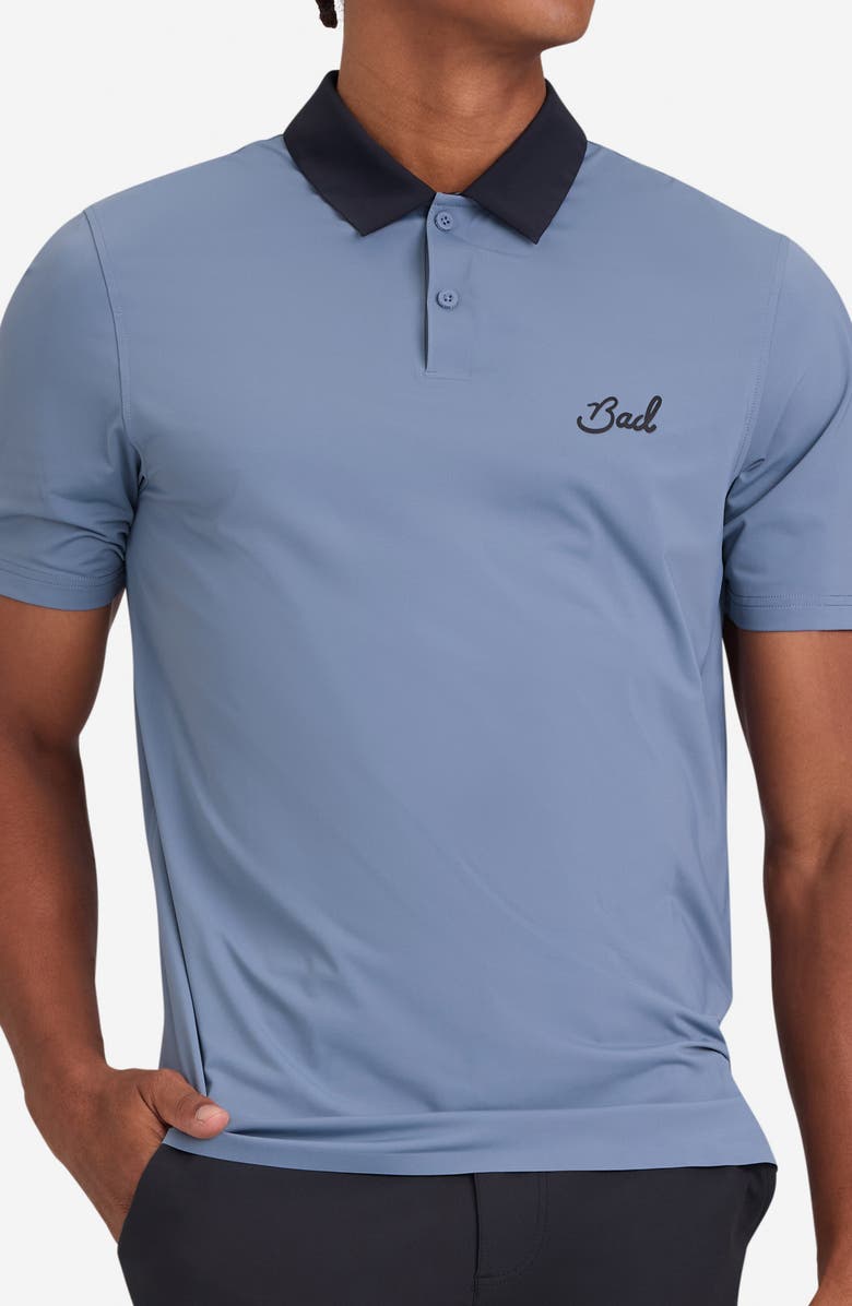 Bad Birdie Vapor Cooling Performance Polo, Main, color, Blue Mirage